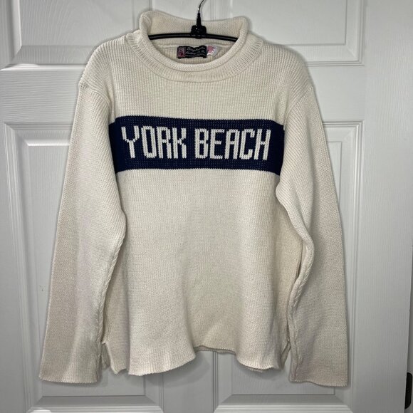 Vintage Binghamton Knitting‎ Co York Beach Sweater Womens Size Medium Cotton USA - Picture 2 of 11